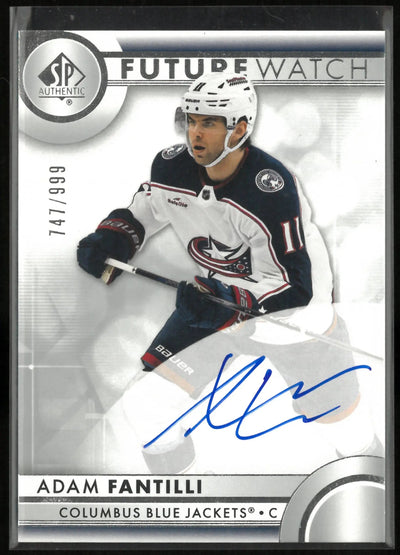 2023-24 UD SP Authentic Future Watch Rookie Adam Fantilli Auto /999 RC