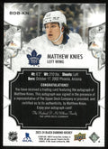 2023-24 Upper Deck Black Diamond Gold Auto Matthew Knies /49