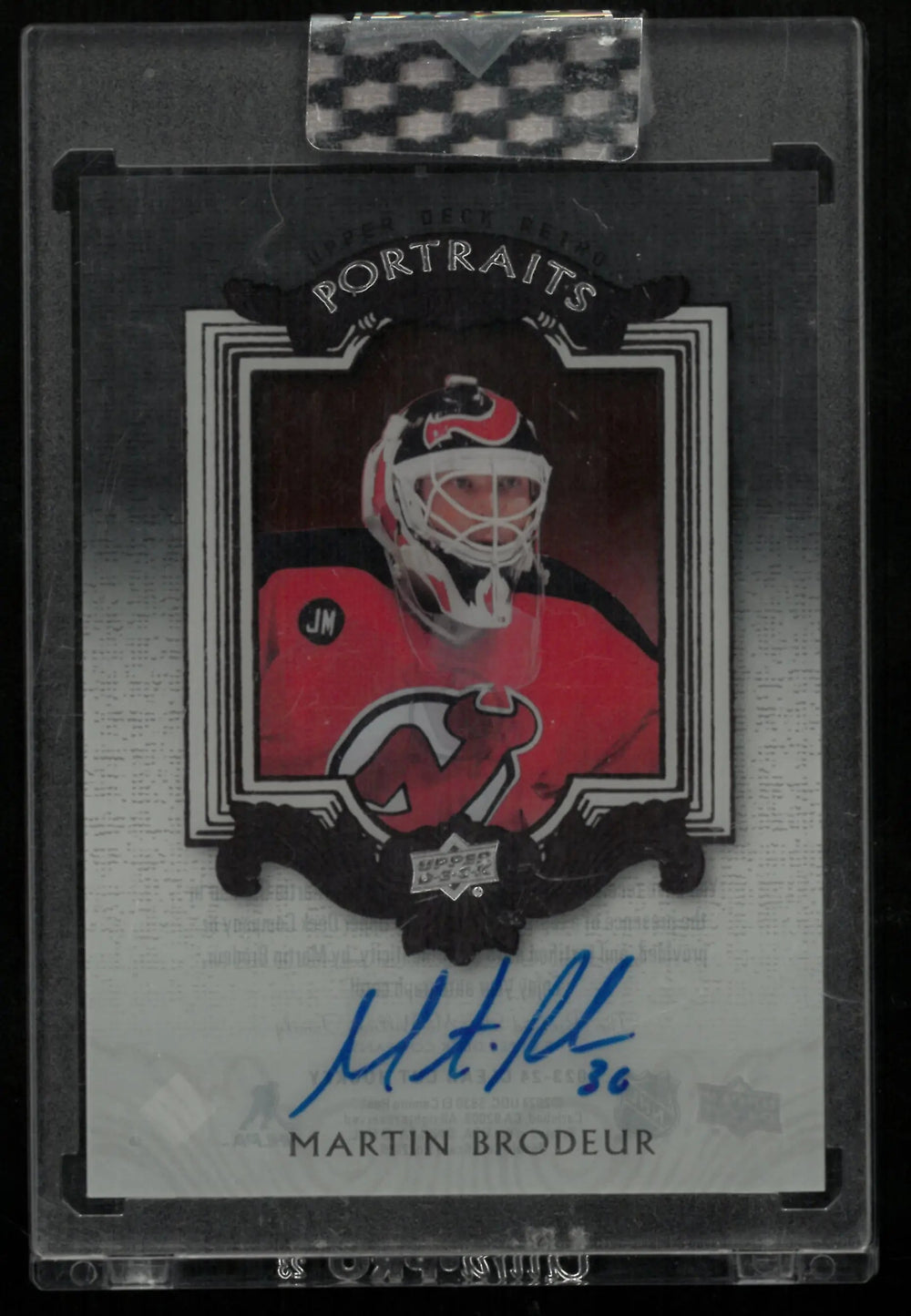 2023-24 Upper Deck Clear Cut Portraits Autograph Martin Brodeur Auto