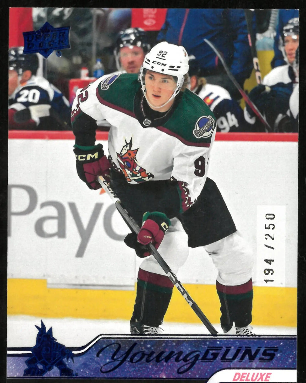 2023-24 Upper Deck Extended Series Young Guns Deluxe Logan Cooley RC Rookiee/250