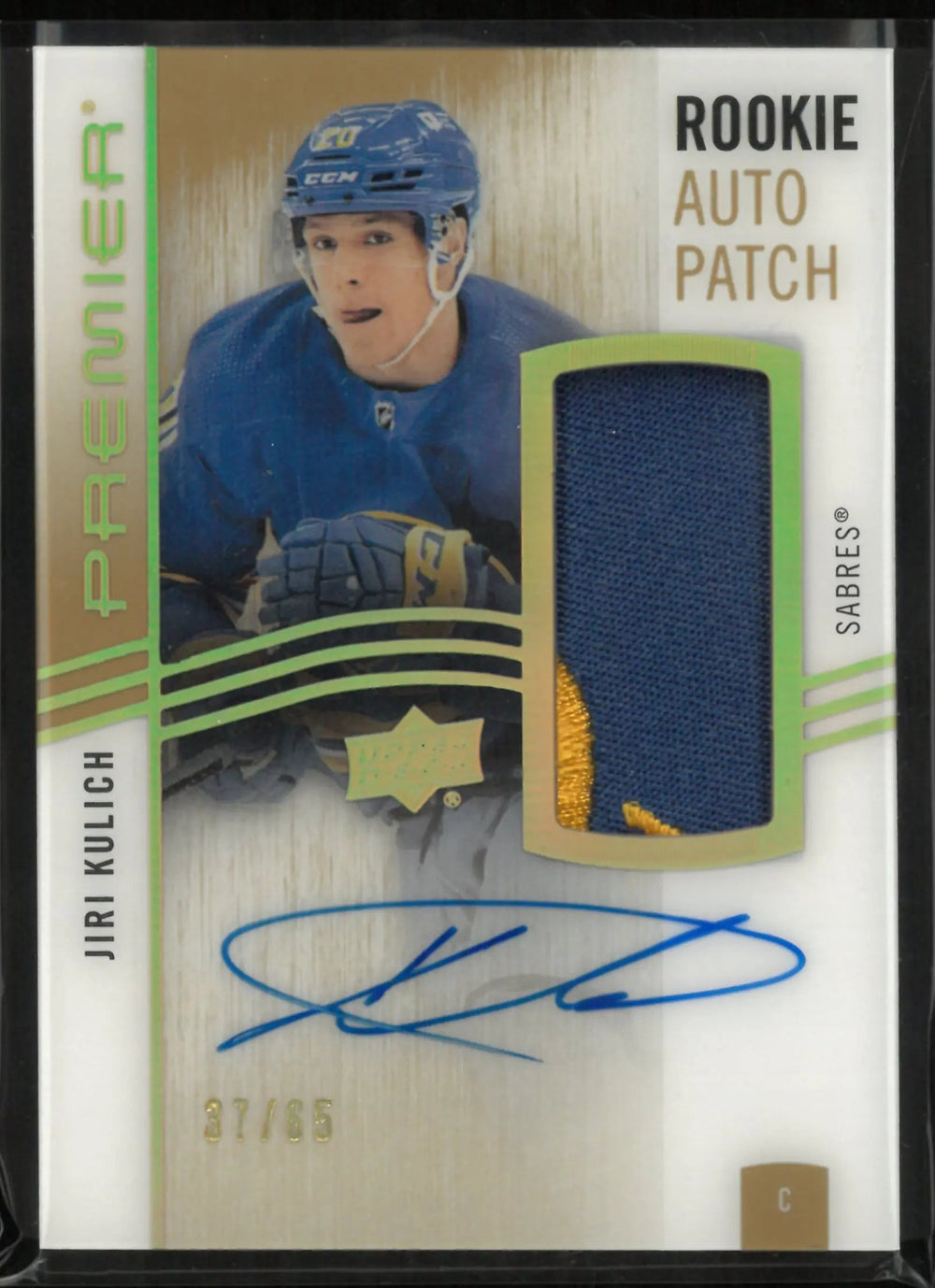 2023-24 Upper Deck Premier Rookie Auto Patch Jiri Kulich RC /65