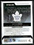 2023-24 Upper Deck SP Authentic Hockey Retro Future Watch Rookie Auto Matthew Knies /199