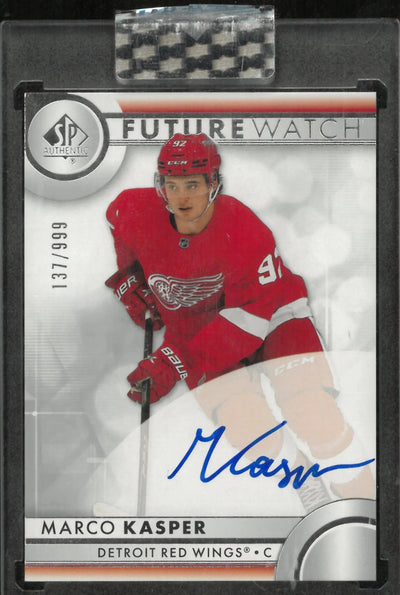 2023-24 Upper Deck SP Authentic Marco Kasper RC Rookie Future Watch Auto /999