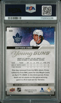 2023-24 Upper Deck Series 1 Hockey Matthew Knies Deluxe Young Guns RC PSA 9 /250