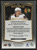 2023-24 Upper Deck Stature Hockey Connor Bedard RC Rookie Purple Auto 5/5