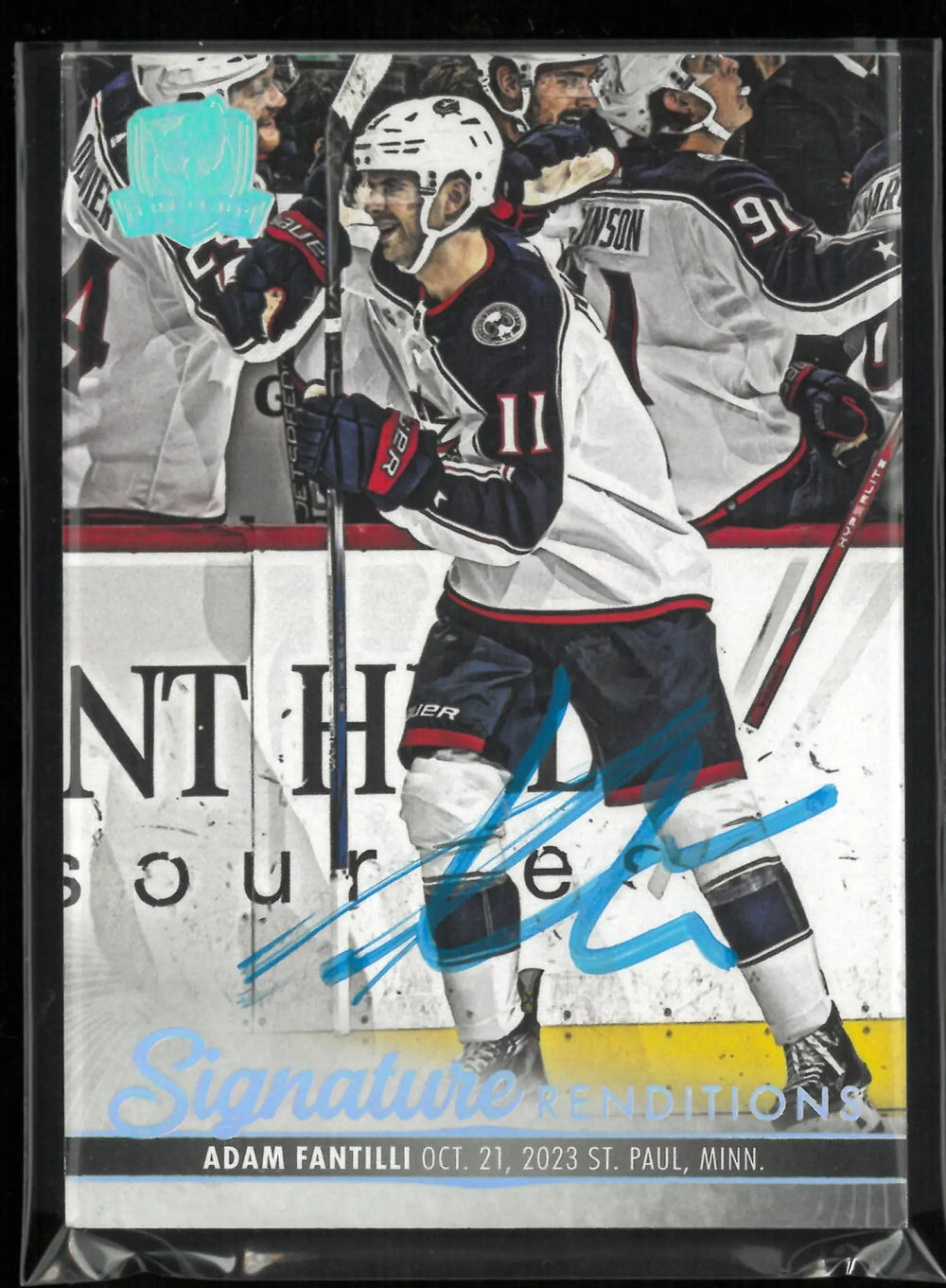 2023-24 Upper Deck The Cup Signature Renditions Adam Fantilli Autograph Auto