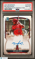 2023 1st Bowman Chrome Prospect Auto Nelson Rada RC Refractor /499 PSA 10