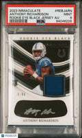 2023 Immaculate Col. PSA 9 Anthony Richardson RC Eye Black Jersey Auto 09/99