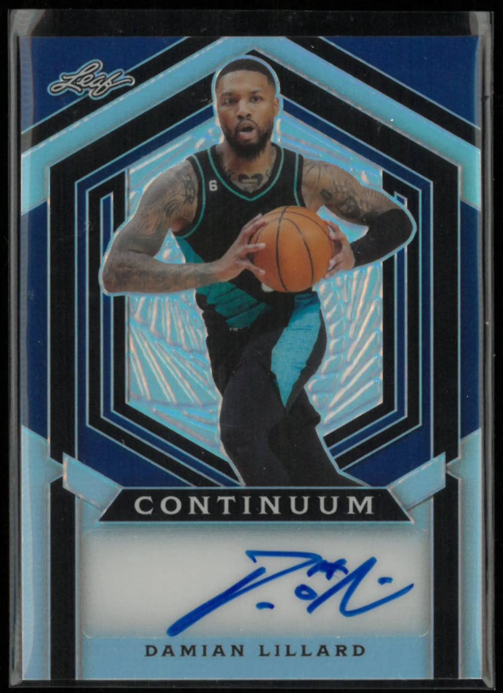2023 Leaf Continuum Autograph Damian Lillard Auto /26