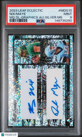 2023 Leaf Eclectic Multigraphics Dual-Graphics Auto Maye Nix Silver PSA 9 /10
