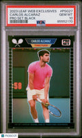 2023 Leaf Web Exclusives Carlos Alcaraz #PSG27 Pro Set Black PSA 10
