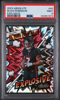 2023 Panini Absolute Explosive Rookie Bijan Robinson RC PSA 9