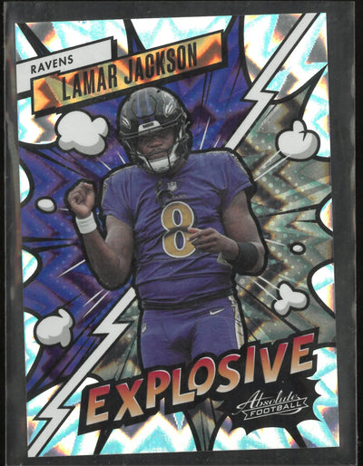 2023 Panini Absolute Football Explosive Lamar Jackson