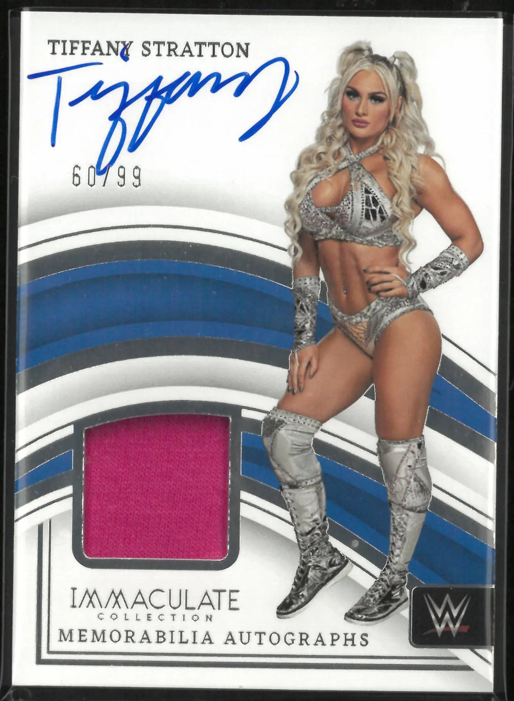 2023 Panini Immaculate Collection SmackDown Tiffany Stratton Patch Blue /99