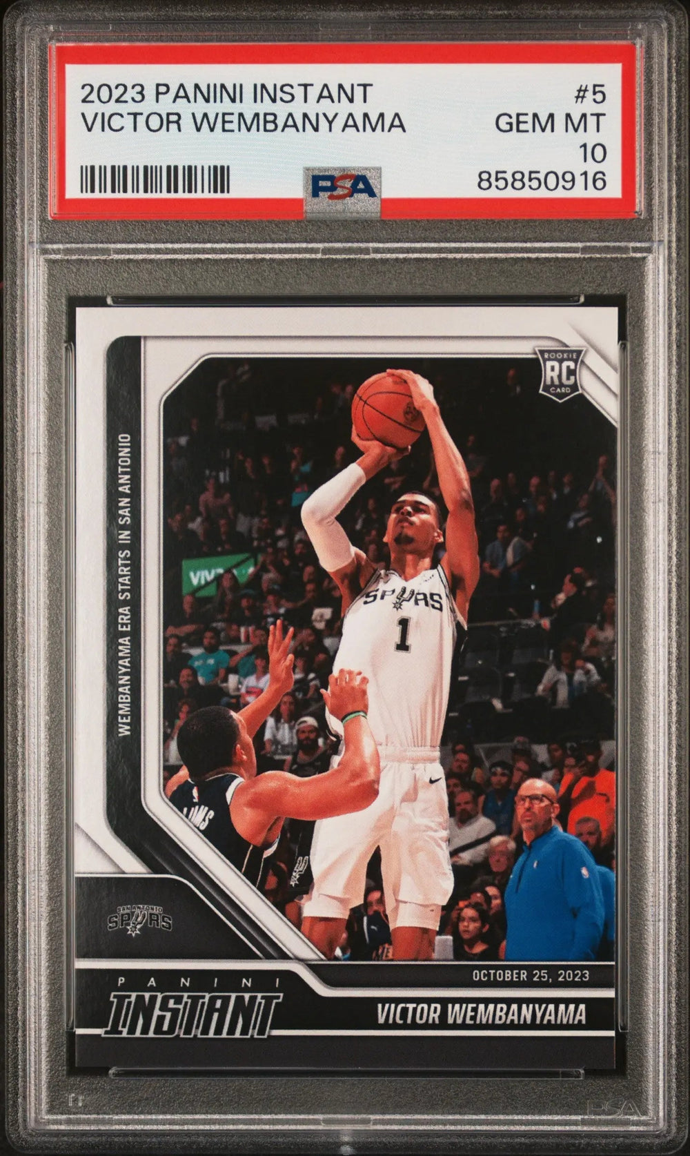 2023 Panini Instant Basketball Victor Wembanyama RC Rookie #5 PSA 10