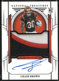 2023 Panini National Treasures Rookie Patch Autograph Chase Brown Auto RC