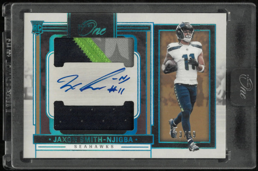 2023 Panini One Football Rookie Dual Patch Auto Jaxon Smith-Njigba /99