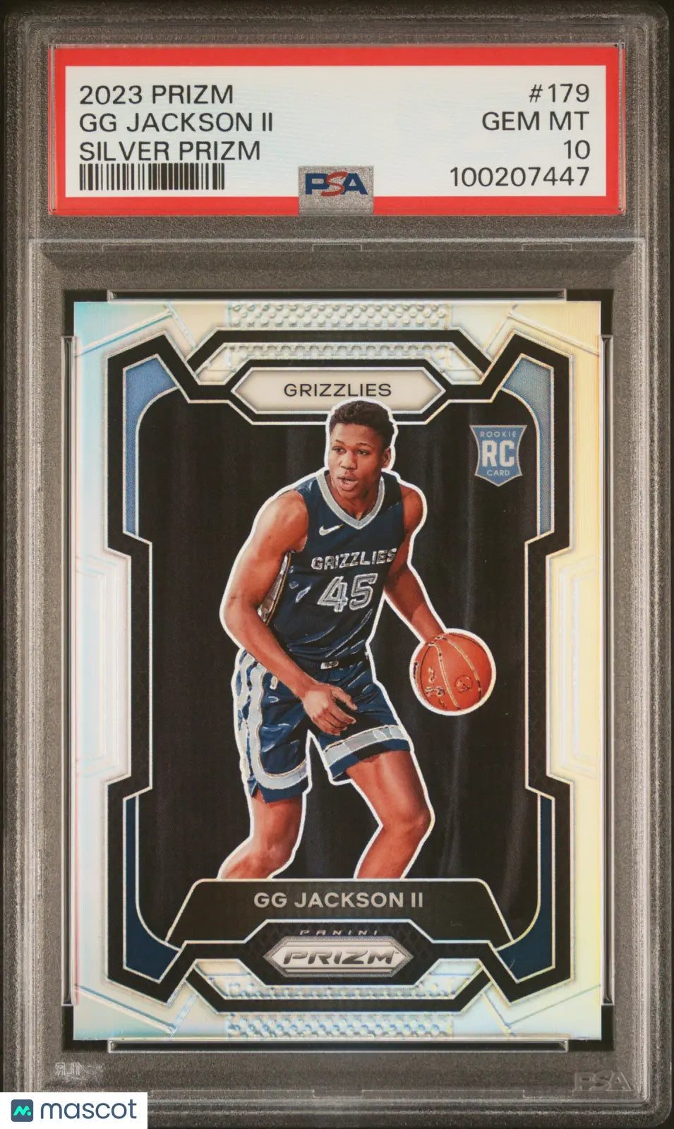 2023 Panini Prizm Basketball GG Jackson II RC Rookie Silver Prizm PSA 10