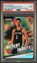 2023 Panini Prizm Instant Impact Silver Prizm Rookie Victor Wembanyama #3 PSA 9