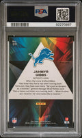 2023 Panini Prizm Prizmatic Jahmyr Gibbs RC Rookie Green PSA 10