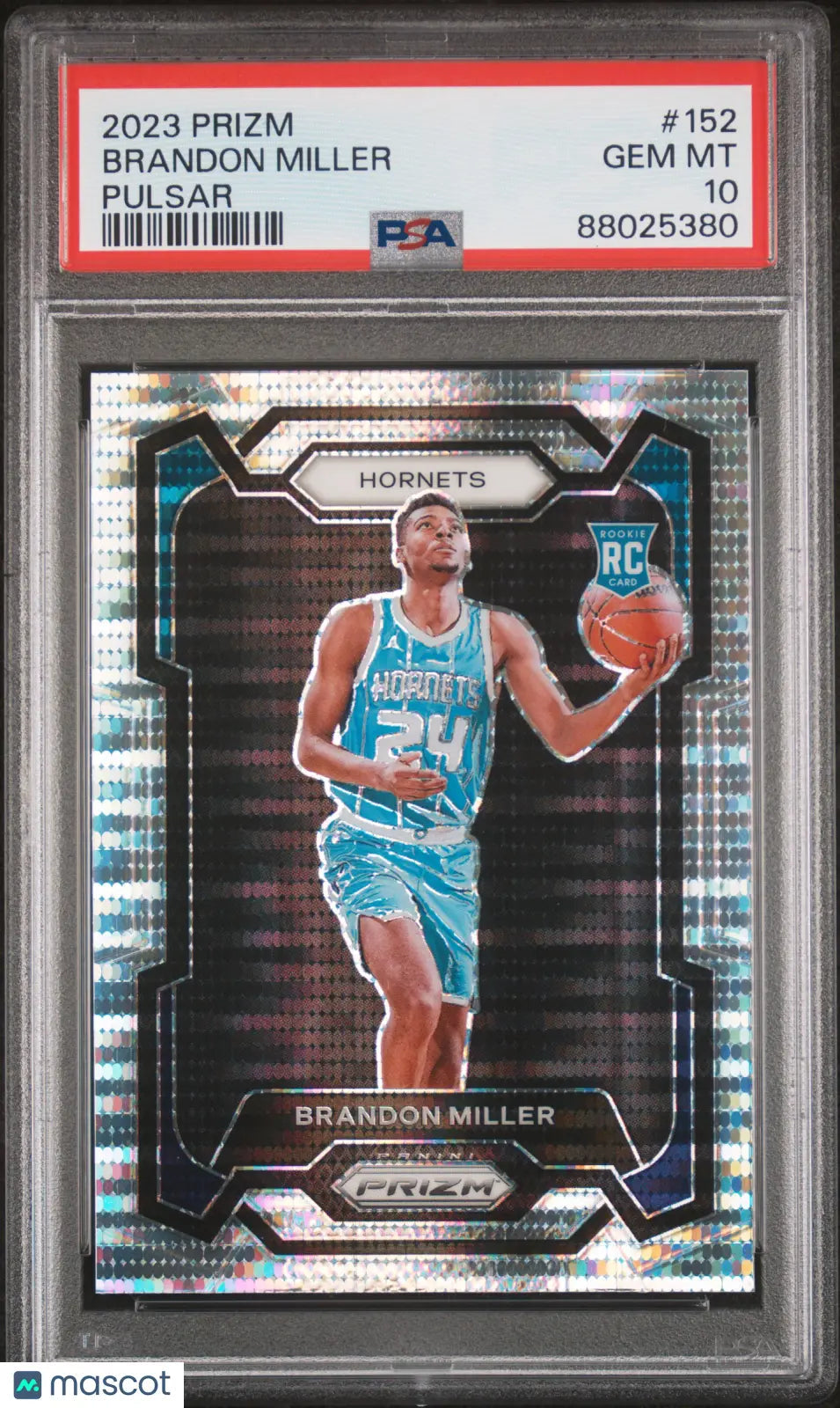 2023 Panini Prizm Pulsar Rookie Brandon Miller #152 PSA 10