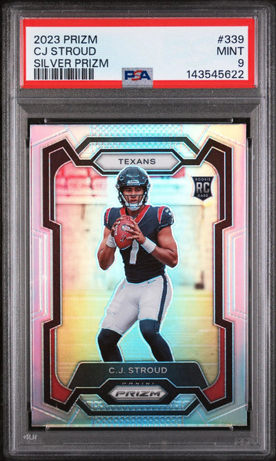 2023 Panini Prizm Rookie CJ Stroud Silver RC PSA 9