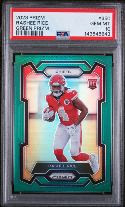 2023 Panini Prizm Rookie Rashee Rice Green RC PSA 10