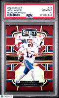 2023 Panini Select Josh Allen Maroon Prizm /149 PSA 10