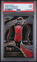 2023 Panini Select Rookie Amen Thompson Elephant Prizm SP RC PSA 9