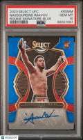 2023 Panini Select UFC Rookie Signatures Nassourdine Imavov #RSNIM Blue PSA 10