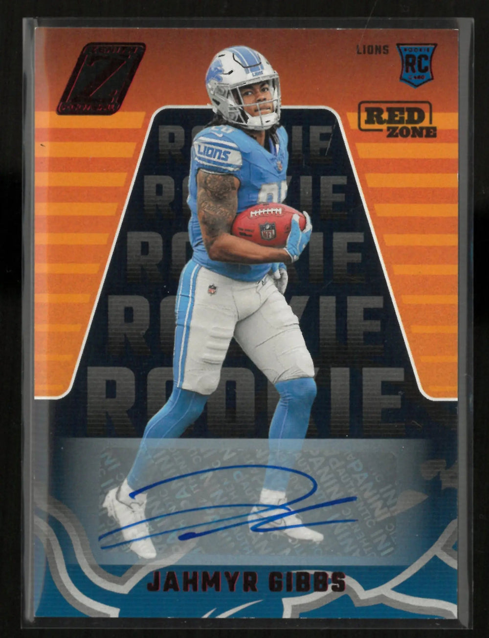 2023 Panini Zenith Rookie Red Zone Jahmyr Gibbs Autograph Auto RC