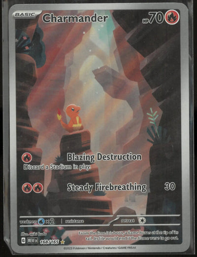 2023 Pokemon SV: 151 Illustration Rare Charmander 168/165