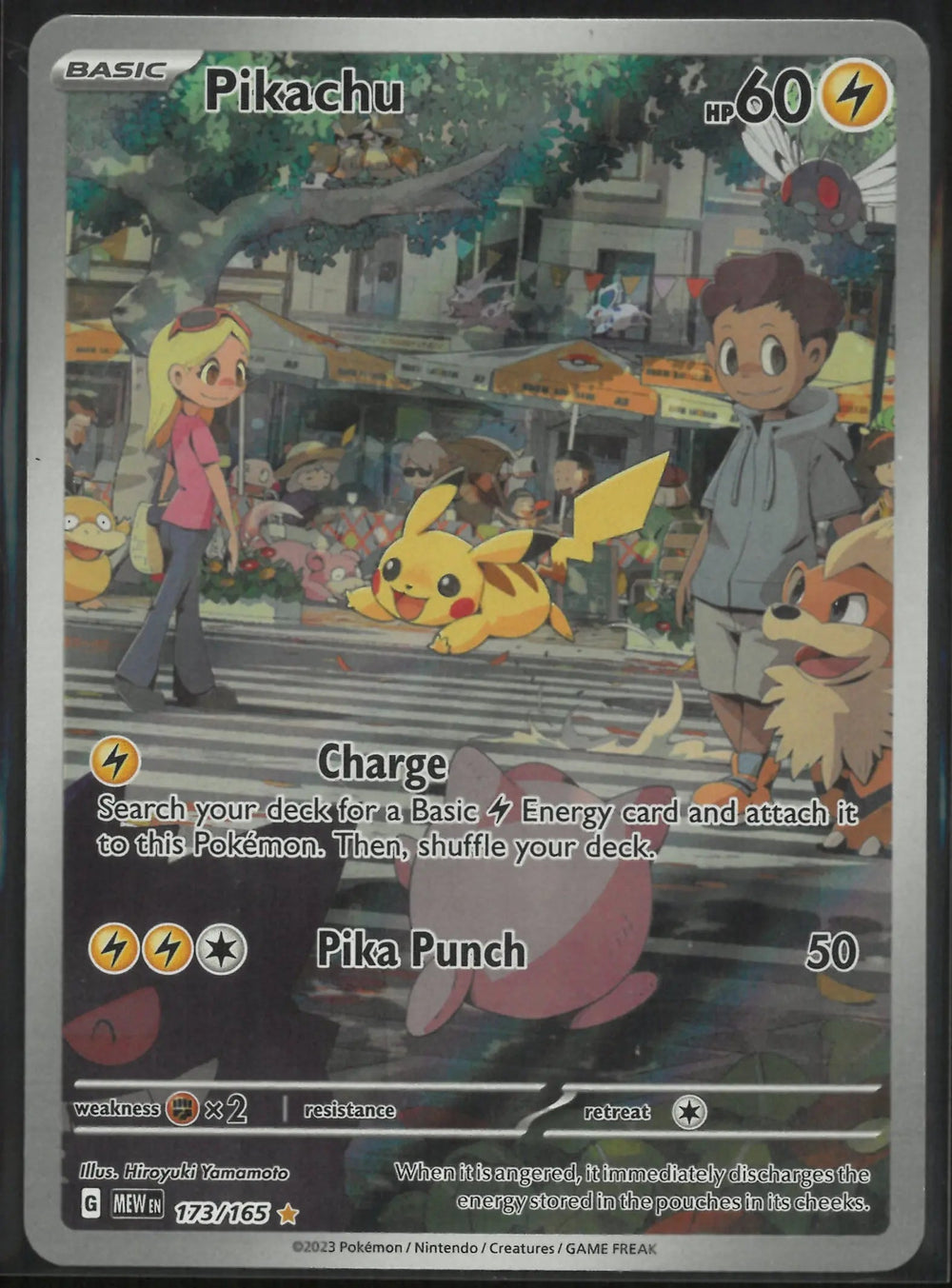 2023 Pokemon SV: 151 Illustration Rare Pikachu 173/165