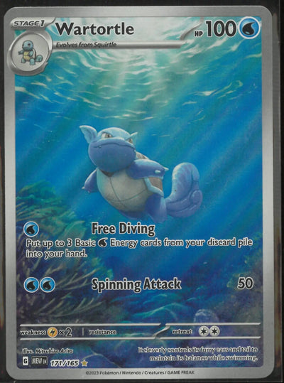 2023 Pokemon SV: 151 Illustration Rare Wartortle 171/165
