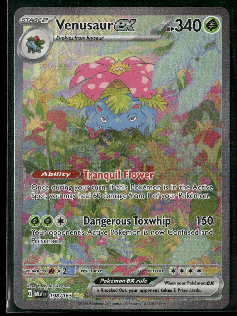 2023 Pokemon SV: 151 Special Illustration Rare Venusaur ex 198/165