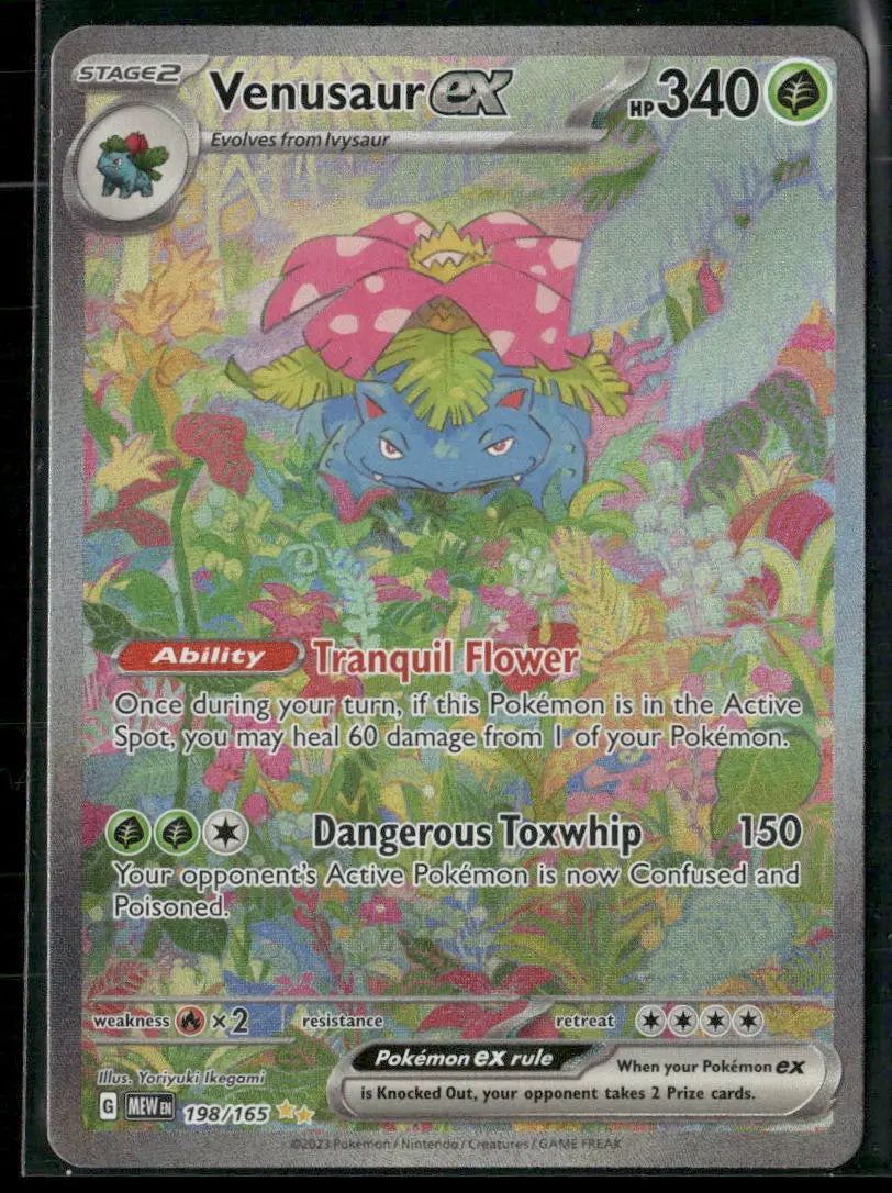 2023 Pokemon SV: 151 Special Illustration Rare Venusaur ex 198/165