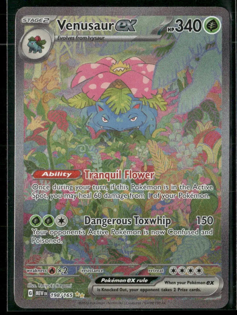 2023 Pokemon SV: 151 Special Illustration Rare Venusaur ex 198/165