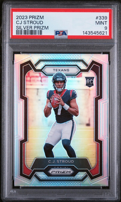 2023 Prizm Football Rookie CJ Stroud Silver Prizm RC Rookie PSA 9