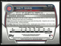 2023 Topps Bowman Chrome Autograph Matt Shaw Auto Blue Wave /150