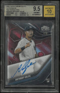 2023 Topps Chrome Black Auto Red Refractors Anthony Volpe RC BGS 9.5 1/5