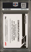 2023 Topps Chrome F1 Chrome Autograph Oscar Piastri Gold Wave /50 PSA 9 Auto 10