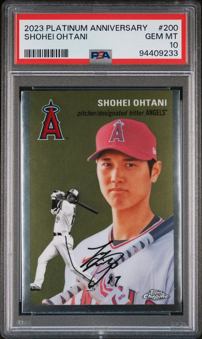 2023 Topps Chrome Platinum Anniversary Shohei Ohtani #200 PSA 10