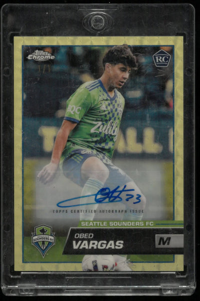 2023 Topps Chrome Rookie Obed Vargas Autograph Auto RC Gold /1