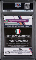 2023 Topps Finest Road To UEFA Euro 2024 Autographs Gianluigi Donnarumma PSA 10
