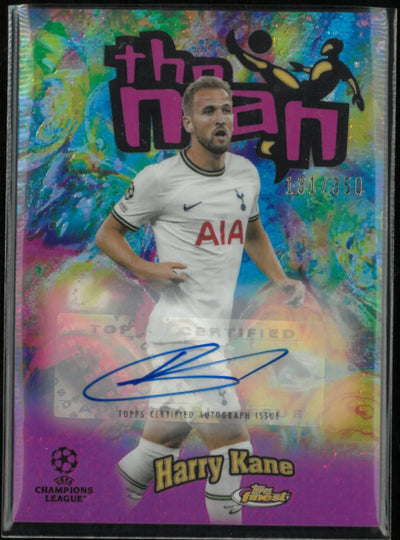 2023 Topps Finest UEFA Champions League The Man Harry Kane Autograph Auto /350