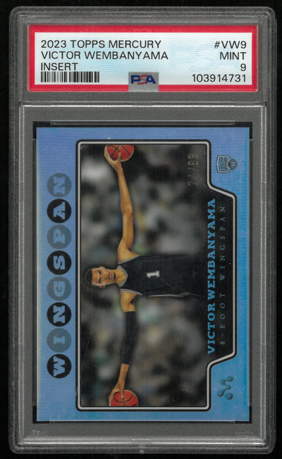 2023 Topps Mercury Victor Wembanyama Insert #VW9 /99 PSA 9 Rookie RC