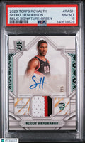 2023 Topps Royalty Relic Signatures Scoot Henderson #RASH Green 2/5 PSA 8