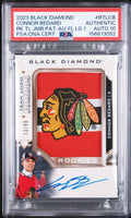 2023 UD Black Diamond RC Team Logo Patch Auto Connor Bedard /99 PSA Authentic