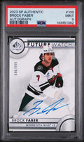 2023 UD SP Authentic Future Watch Rookie Autograph Brock Faber Auto/999 RC PSA 9