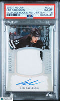 2023 UD The Cup Exquisite RC Rookie Auto Patch Leo Carlsson PSA 8 /91